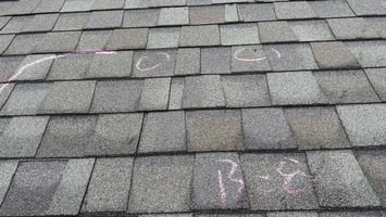 Hail roof damage